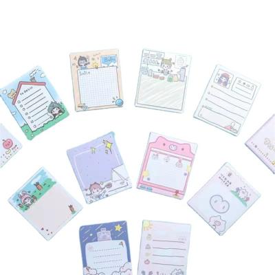 China Custom Loose Leaf Kawai Note Sticky Notes Pad for Office Note Kids Paper Sticky Notes for sale