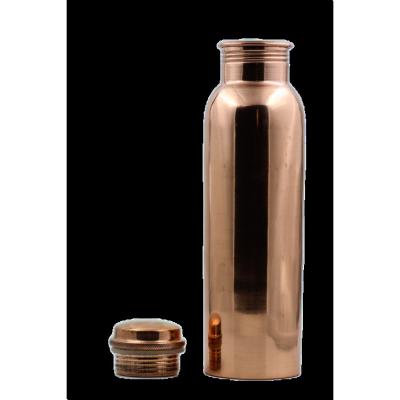 China Viable High Quality Pure Copper Water Bottle For Gym Yoga Workout Copper Water Bottle India Water Bottle Pure Copper Drink 750ml for sale