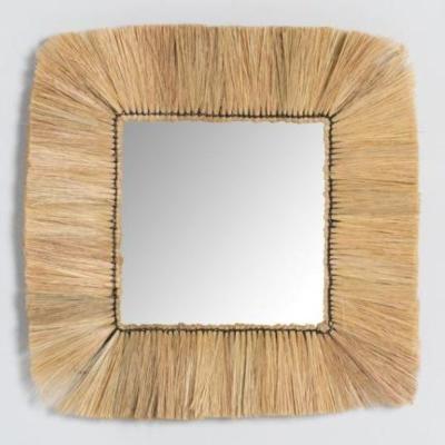 China New Art Deco Wholesale Factory Price decorative log wall mirrors ACE-170 high quality moq 50pcs for living room home decor for sale