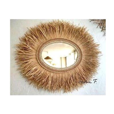 China New Art Deco Wholesale Factory Price decorative log wall mirrors ACE-172 high quality moq 50pcs for living room home decor for sale