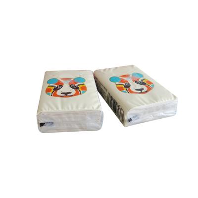 China 4 Ply Blank Bamboo Pulp Pouch Tissue Wholesales Plastic Bag Printing Soft Packet Facial Tissue for sale