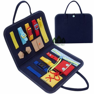 China Earlier Education wholesale cheap eco friendly felt kids Busy Board Montessori Toys for Toddlers Sensory Toys for sale