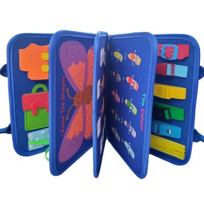 China Earlier Education felt activity toddler busy board sensory learning felt board for kids montessori toys busy board for sale