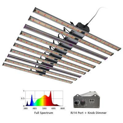 China Seed Starting Sylstar 10 IR UV Bars 800w Current Available Independent Dimmer Control With Full Spectrum Samsung LM301b Chips LED Grow Lights for sale