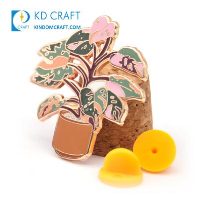 China Monstera Custom Copper Plating America Hard Metal Enamel Pin Badge Factory Accessories Factory Wholesale Custom Mad Lady Eater for sale