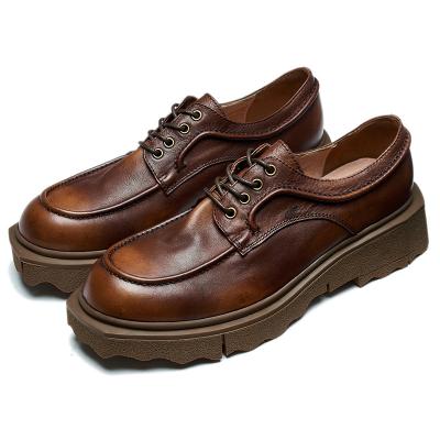 China Breathable Men Stylish Shoes Unique Mens Rubber Cheap Price Leather Leather Casual Shoes Hot-selling Genuine Leather Men Stylish Shoes China for sale