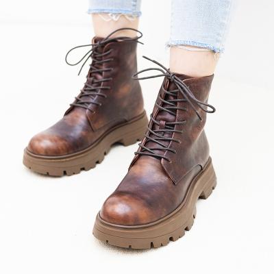 China Wholesale Women's Formal Work Leather Boots Flat Ladies Leather Breathable Elegant Shoes for sale