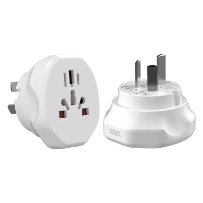 China Commercial Factory Custom Logo European US UK EU to AUS Plug Travel Power Outlet Universal Adaptor for sale