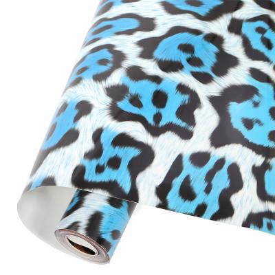 China Clothing Making T-shirts 30CMX50CM Animal Pattern HTV Iron On Leopard Print Heat Transfer Vinyl Package Film for sale