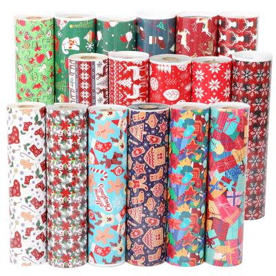 China 30x50CM Apparel Factory Price Shirts Clothes Christmas Tree Print Designs Iron On Vinyl Transfer Film Rolls for sale