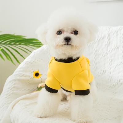 China Autumn Fresh Fashion Cute Viable Bichon Frize Pomeranian Cat Clothes Spring Clothes Stand Backpack Sweatshirt And Teddy Dog for sale