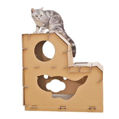 China Breathable Made In China Double-Layer Cat House Strong And Durable Cat House for sale