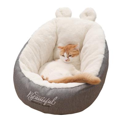 China Breathable Durable Cat House Fabric Rabbit Fur Skin-friendly And Sensitive Home for sale