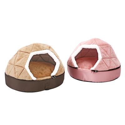 China New Hot-selling Breathable Plush Cat And Dog Soft Pet House Indoor Pet House for sale