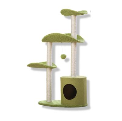 China Wholesale Multifunctional Sisal Frame Sisal Pet Climbing Frame Viable Cat Tower Tree Cat Tower Pet Supplies for sale