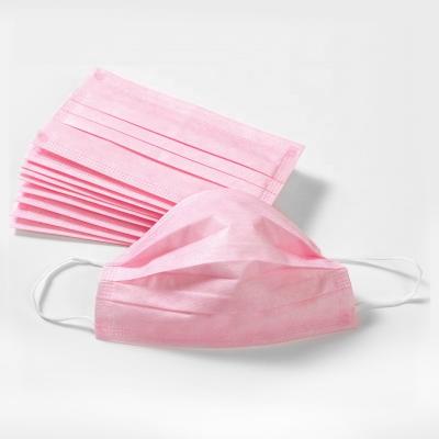 China Real Factory Adult Disposable Pink Face Mask EN14683 Medical Surgical CE TYPE IIR Direct Selling for sale