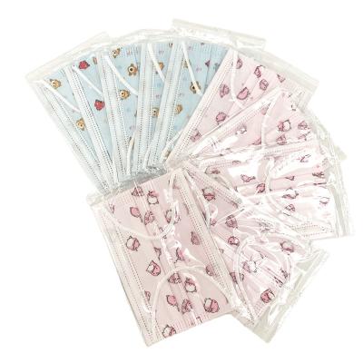 China 2020 New Products 3 Plys Children Disposable Custom Logo Printed Medical Face Mask Comfortable Eco-friendly for sale