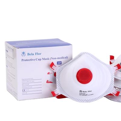 China With Valve Whitelist Manufacture CE Hot Sale EN149 NB:2001+A1:2009 Medical Respirator FFP3 Face Mask Valve FFP2 Ventil FFP3 Cup Mask for sale