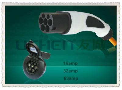 China EV Charging Station Plug / Type - European Charger 2 Cable DSIEC2b-EV16P/32P/63P for sale