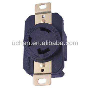 China Industrial twist lock receptacle NEMA L5-30R YGB-055 standard Uchen CUL USA / UCHEN for sale