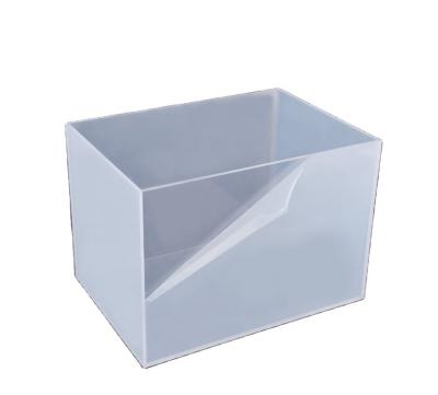 China Viable Acrylic Transparent Bare Open Desktop Cylinder Small Rectangular Turtle Aquatic Cylinder Aquarium Tank Customized for sale