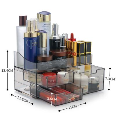 China Viable Custom Logo Factory Elegant Skin Care Cosmetics Dresser Acrylic Lipstick Shelf And Box In Home Use for sale