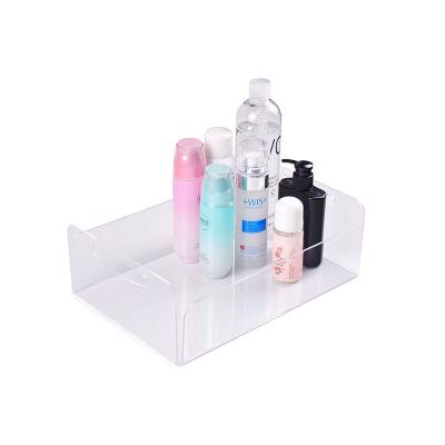 China Factory Custom Finished Lipstick Single Sided Clear Acrylic Cosmetic Desktop Skin Care Product Storage Box Finishing Box for sale