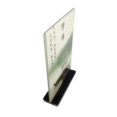 China Transparent Acrylic Customer Logo Manufactory Acrylic Display 10 x15cm Tabletop Tablet Stands Good Price for sale