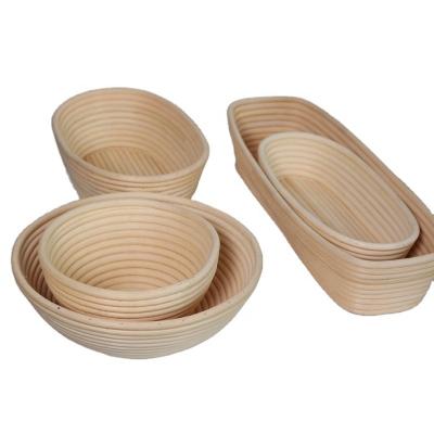 China Disposable Rattan Food Basket Cane Plastic Rattan Baskets For Proofing Bread Rattan Bread Basket for sale