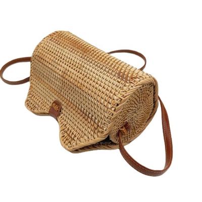 China European and American rattan bag cross woven each other style - body bags for women girls cross - body handbags bags women for sale