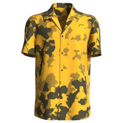 China New Design Breathable Summer Hawaii Shirts For Men Short Sleeve Viscose Printed Casual for sale