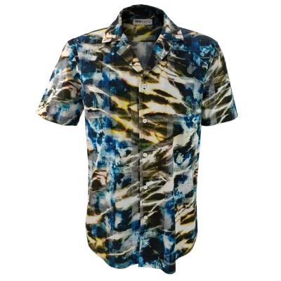 China New Fashionable Anti-shrink High Quality 100% Cotton Beach Turn Down Collar Hawaii Soft Shirt For Men for sale