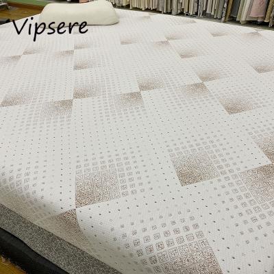 China China Supplier Grid Design Polyester Breathable Mattress Fabric For Bedding for sale