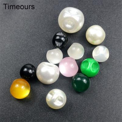 China Washable Fashionable DIY Custom Colorful Round Resin Imitation Jade Buttons Shirt Button For Overcoat Garment for sale