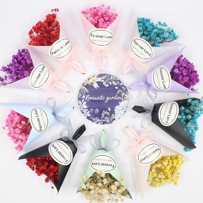 China Beautiful Colorful Mini Bouquet of Dried Flowers All Over the Sky Star Soap Flower Valentine's Day Gift Box Assorted Activities for sale