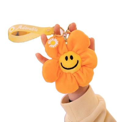 China 2022 Wholesale Custom Gift New Arrival Multiple Color Plush Bouquet Sun Flowers Key Chain Flower Plush Toys for sale