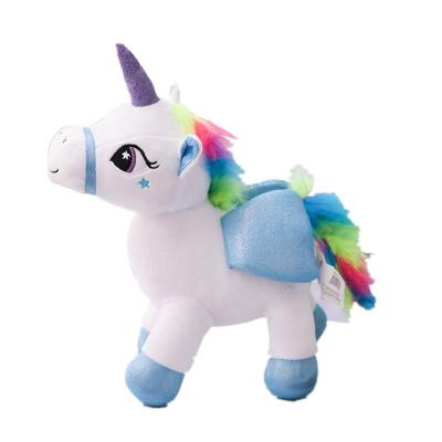 China Gift Plush Stuffed Unicorn For Colorful Cute Stars Pattern And Rainbow Tail for sale