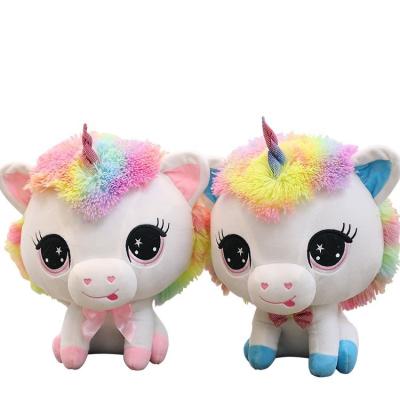 China Eco-Friendly Plush Unicorn Sitting Colorful Size Design for sale