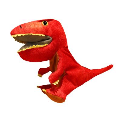 China Promotion Stuff 2022 Shanghai Popular Plush Dinosaur Hand Puppet For Children for sale