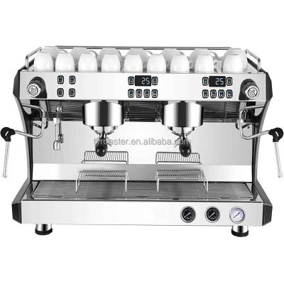 China Hotel Espresso Machine Professional Big Two Automatic Coffee Bean To Cup Barista Coffee Maker Machine Head Espresso Maker for sale