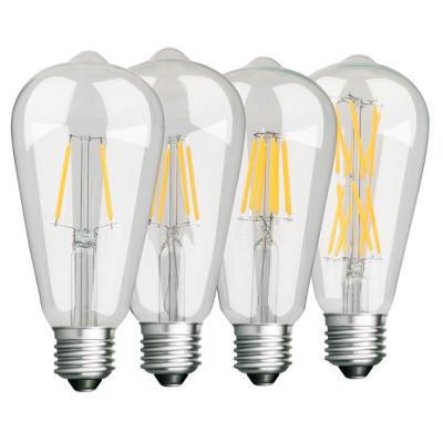 China Vintage Glass Light Edison Bulbs E27 E26 7W 8W 9W Antique Desk LED Filament for sale