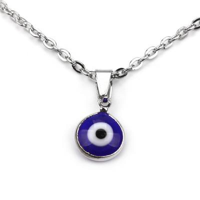 China Fashion Personality Fashion Eye Necklace Wax Rope Clavicle Pendant Necklace for sale