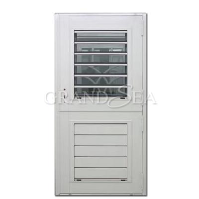 China Ventilation energy saving aluminum framed glass louvered door for sale for sale