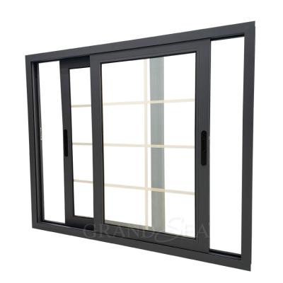 China Screen Folding Sliding Window With Adjustable Alum Airfoil Wolf PVC Sliding Window With Top Arch for sale