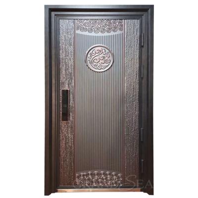 China Modern Best Quality Featured Bulletproof Door Security Steel Main Door Soundproof Design for sale