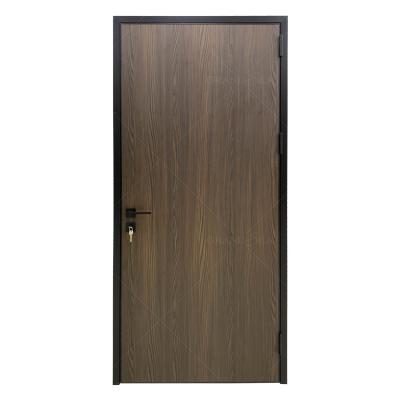 China Eco-friendly aluminum wooden flush door of the latest sound insulation walnut wood door for sale