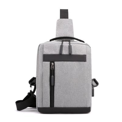 China With USB Chest Bag Men's Casual Diagonal New Men's Bag Shoulder Bag Backpack Multifunctional Sports Bag Small Fashion Bag Travel Mobil for sale