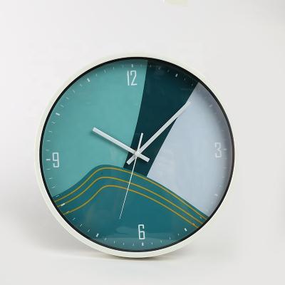 China Wholesale plastic round living room style quartz clock creative silent mute simple antique clock round custom clock for sale