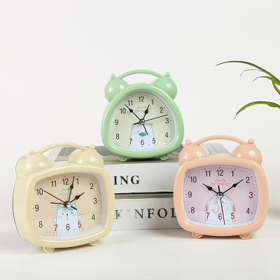 China Minimalist desk clock office decoration with clock face tricolor creative geometric shape for sale