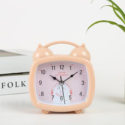 China Factory Wholesale Minimalist Red Geometric Clock Face Shape Desk Clock Factory Custom Wholesale for sale